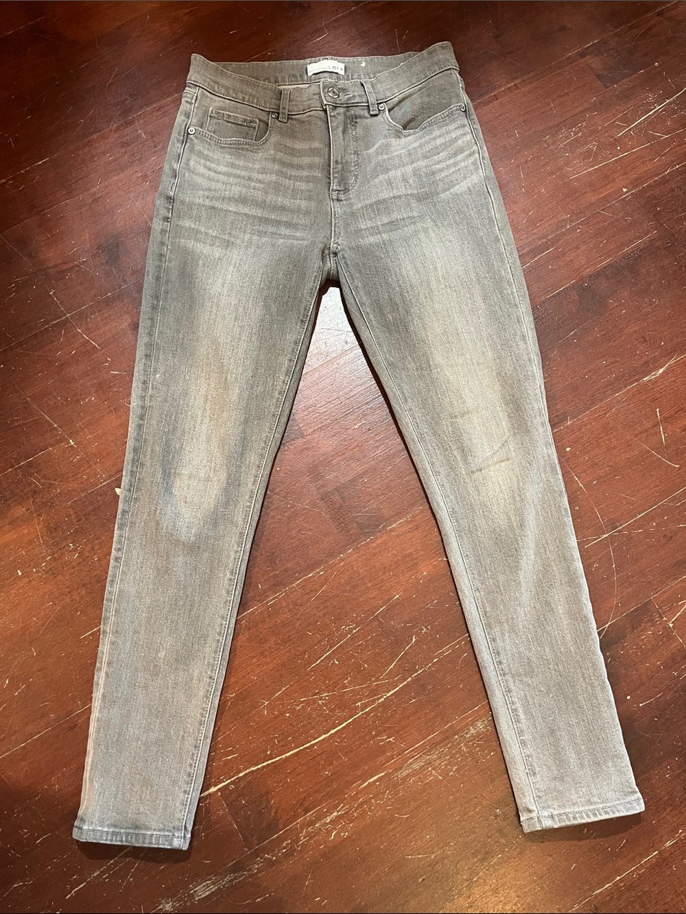 LOFT Grey Wash Skinny Jeans